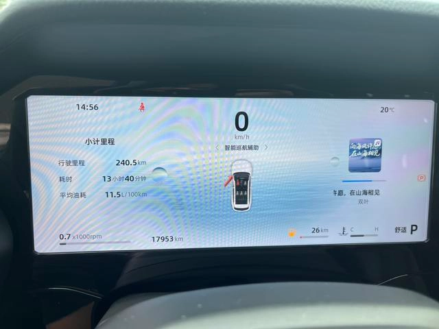 Geely Monjaro 2024 2.0TD High-power automatic two-wheel drive skyline version interior photo 12