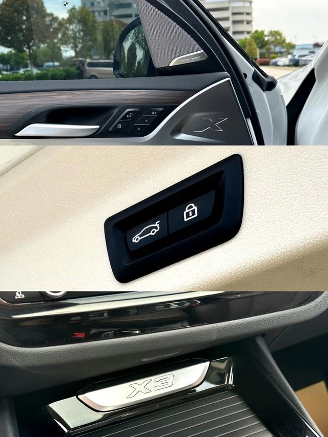 BMW X3 2022 xDrive30i Leading Type M Obsidian Night Suit interior photo 15
