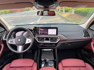 BMW X3 2023 xDrive30i Leading Type M Obsidian Night Suit interior photo 12