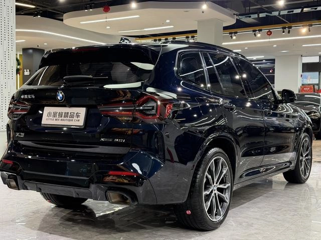 BMW X3 2023 xDrive30i Leading Type M Obsidian Night Suit interior photo 16