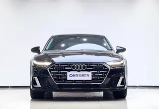 Audi A7L 2022 45 TFSI quattro S-line Ver traje negro de tipo lejano exterior foto 2