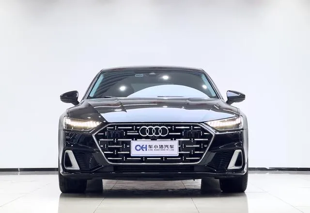 Audi A7L 2022 45 TFSI quattro S-line Ver traje negro de tipo lejano exterior foto 2