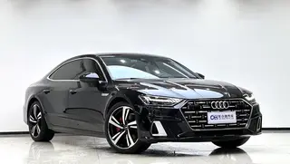 Audi A7L 2022 45 TFSI quattro S-line Ver traje negro de tipo lejano exterior foto 3