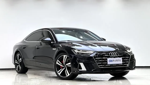Audi A7L 2022 45 TFSI quattro S-line Ver traje negro de tipo lejano exterior foto 3