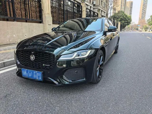 Jaguar XFL 2021 2.0T P250 Four-wheel drive obsidian black sports version exterior photo 1 Jaguar XFL 2021 2.0T P250 Four-wheel drive obsidian black sports version exterior photo 1