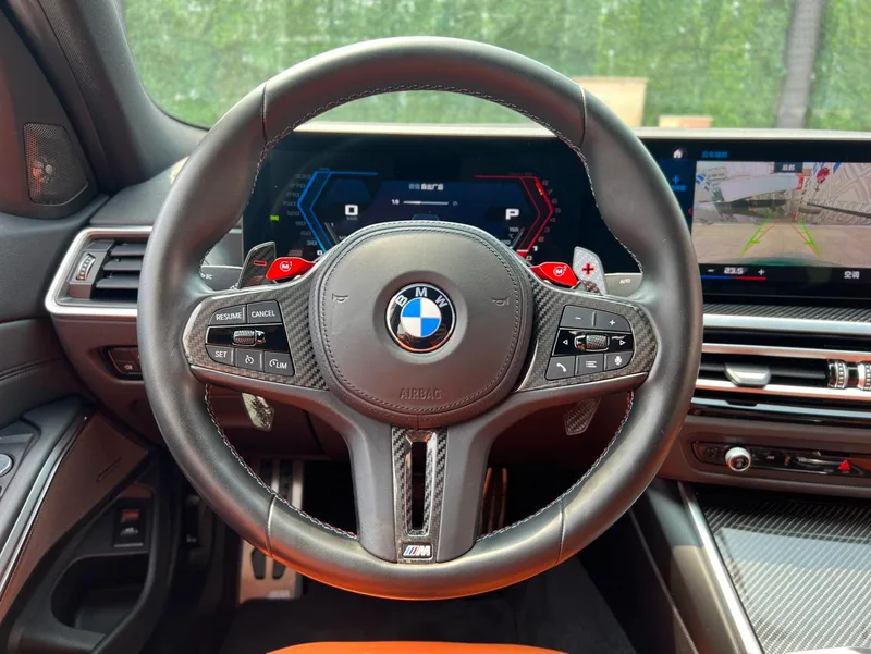 BMW M3 2023 M3 four-door sedan Thunder Edition interior photo 16