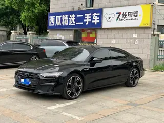 Audi A7L 2023 45 TFSI quattro S-line Version Samurai noir