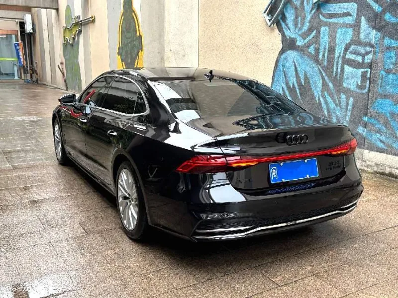 Audi A7L 2024 45 TFSI S-line Conjunto de cristal de flujo de construcción de sueños interior foto 7